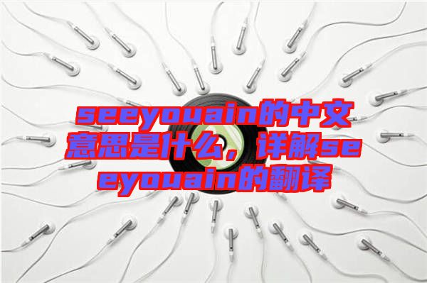 seeyouain的中文意思是什么，詳解seeyouain的翻譯