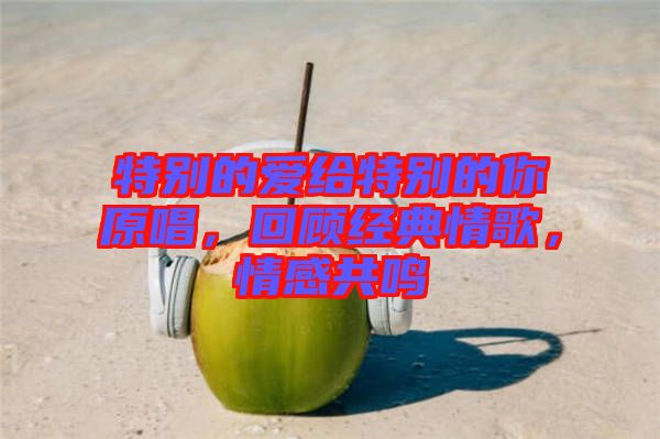 特別的愛給特別的你原唱，回顧經(jīng)典情歌，情感共鳴