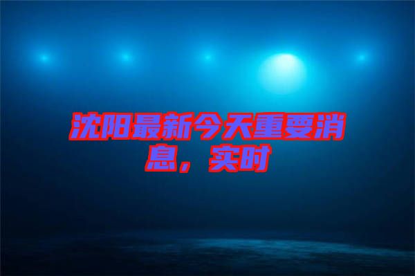 沈陽最新今天重要消息，實(shí)時