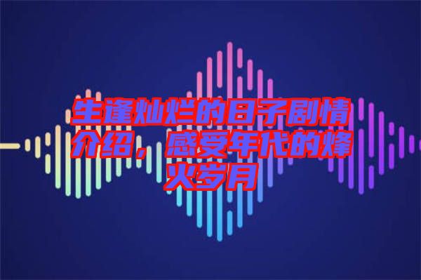 生逢?duì)N爛的日子劇情介紹，感受年代的烽火歲月