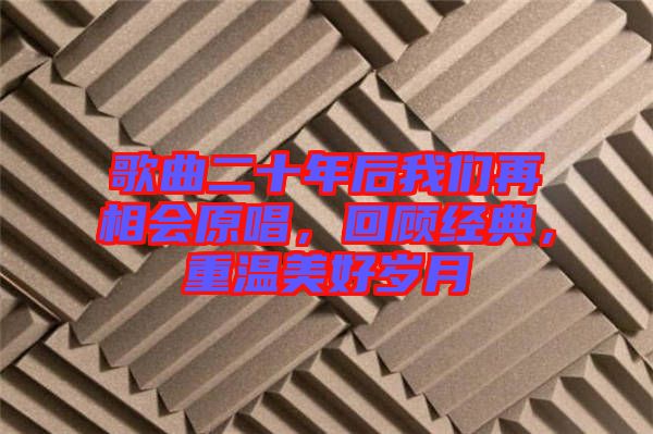 歌曲二十年后我們再相會(huì)原唱，回顧經(jīng)典，重溫美好歲月