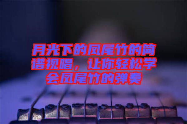 月光下的鳳尾竹的簡譜視唱，讓你輕松學會鳳尾竹的彈奏