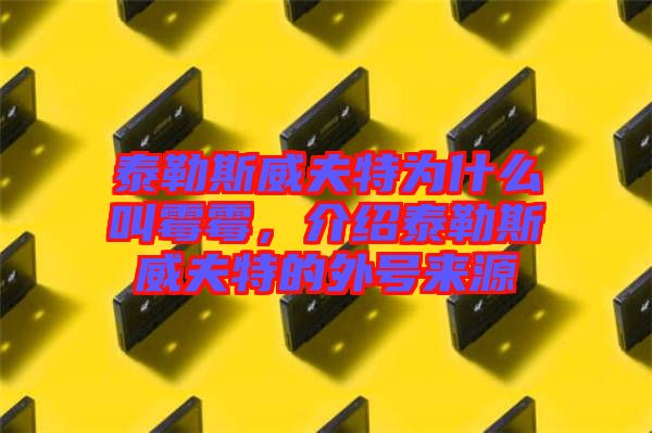 泰勒斯威夫特為什么叫霉霉，介紹泰勒斯威夫特的外號來源