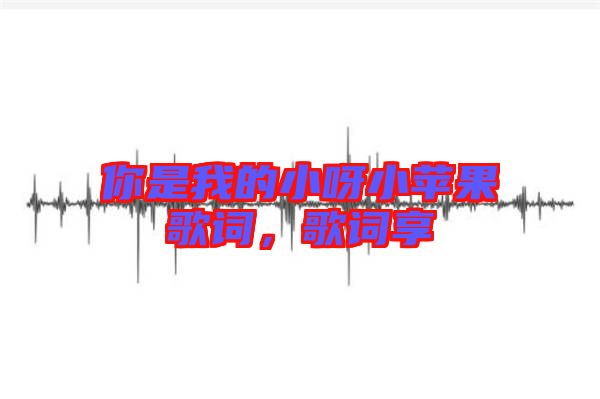 你是我的小呀小蘋果歌詞，歌詞享