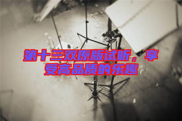 第十三雙原版試聽(tīng)，享受高品質(zhì)的樂(lè)趣