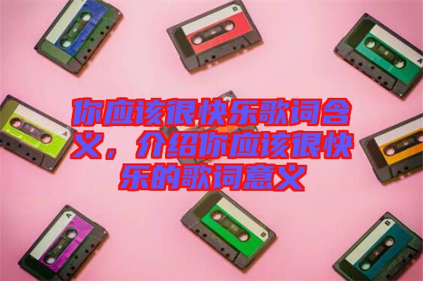你應(yīng)該很快樂(lè)歌詞含義，介紹你應(yīng)該很快樂(lè)的歌詞意義