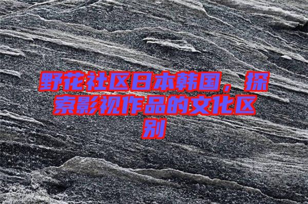 野花社區(qū)日本韓國，探索影視作品的文化區(qū)別