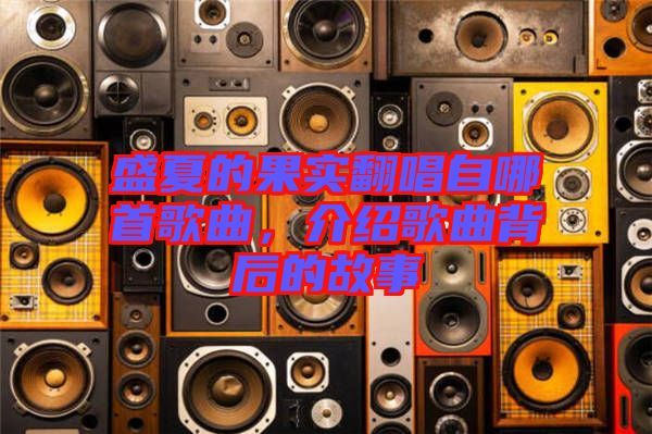 盛夏的果實翻唱自哪首歌曲，介紹歌曲背后的故事