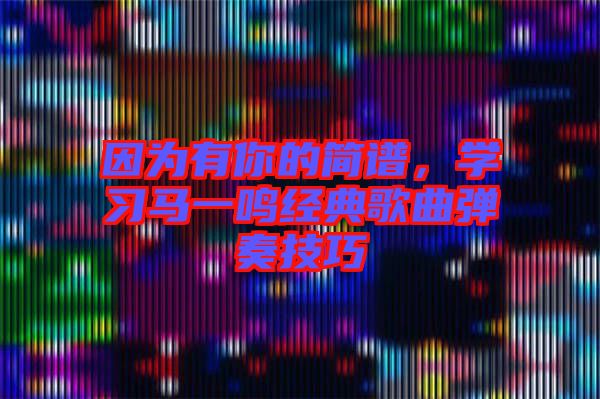 因?yàn)橛心愕暮?jiǎn)譜，學(xué)習(xí)馬一鳴經(jīng)典歌曲彈奏技巧