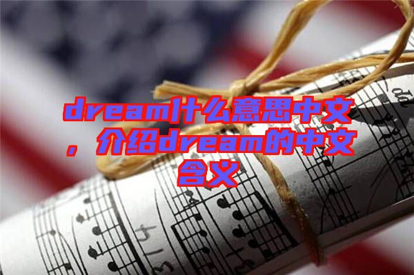 dream什么意思中文，介紹dream的中文含義