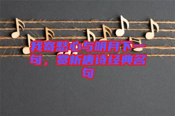 我寄愁心與明月下一句，賞析唐詩經(jīng)典名句