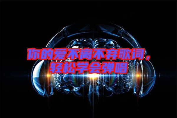你的愛(ài)不離不棄歌詞，輕松學(xué)會(huì)彈唱