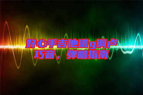 好心手吉他譜g調(diào)盧巧音，彈唱指南