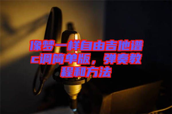 像夢一樣自由吉他譜c調(diào)簡單版，彈奏教程和方法
