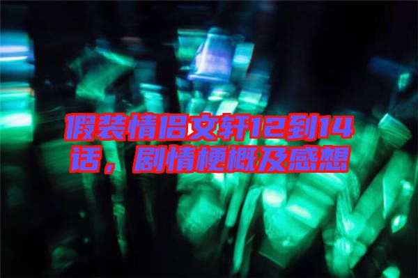假裝情侶文軒12到14話，劇情梗概及感想