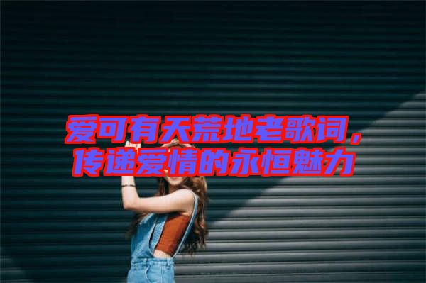 愛可有天荒地老歌詞，傳遞愛情的永恒魅力