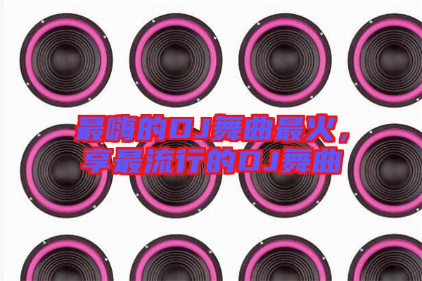 最嗨的DJ舞曲最火，享最流行的DJ舞曲