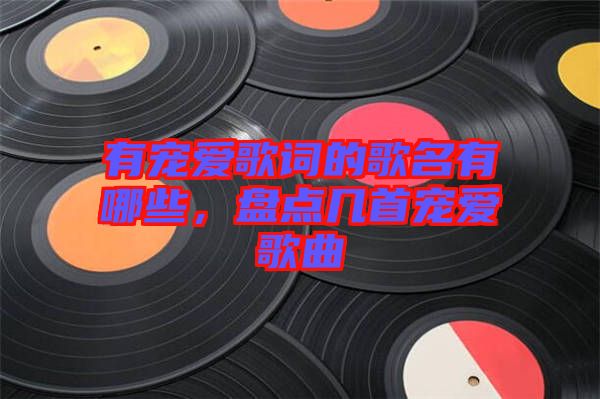 有寵愛歌詞的歌名有哪些，盤點幾首寵愛歌曲