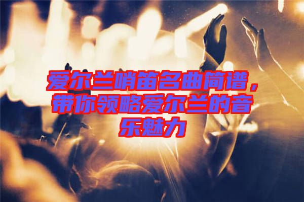 愛爾蘭哨笛名曲簡譜，帶你領(lǐng)略愛爾蘭的音樂魅力