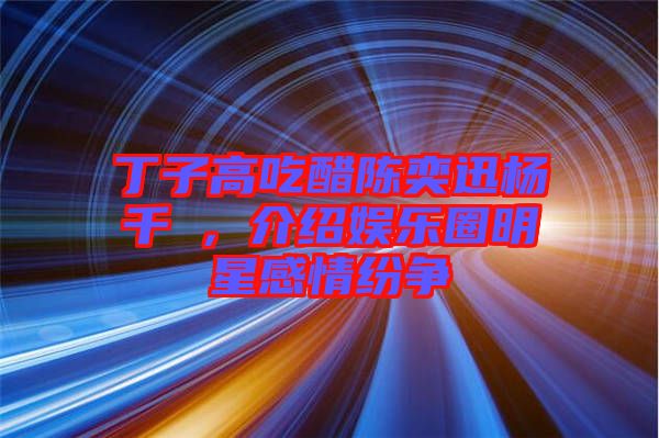 丁子高吃醋陳奕迅楊千嬅，介紹娛樂圈明星感情紛爭