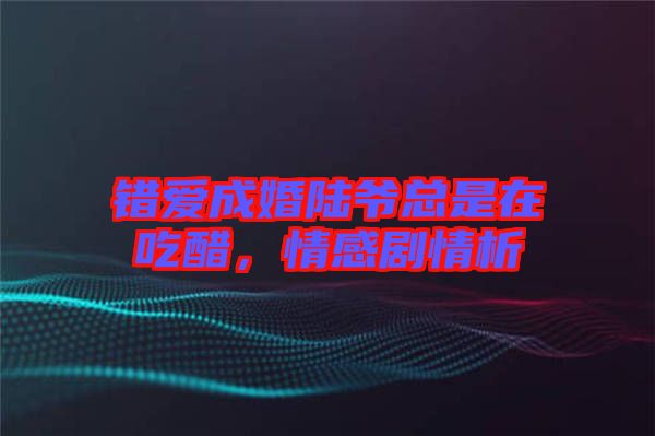 錯愛成婚陸爺總是在吃醋，情感劇情析