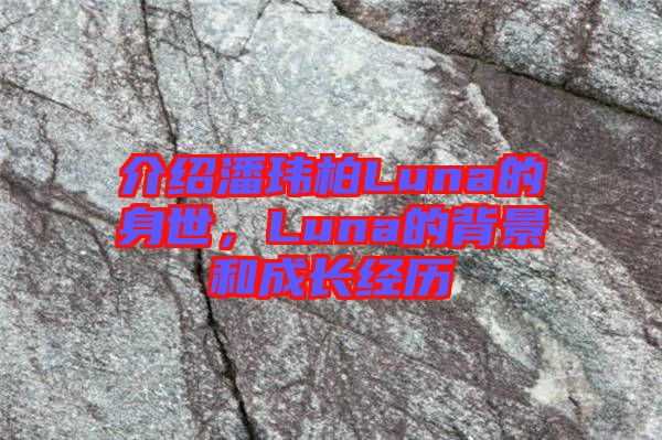 介紹潘瑋柏Luna的身世，Luna的背景和成長經(jīng)歷