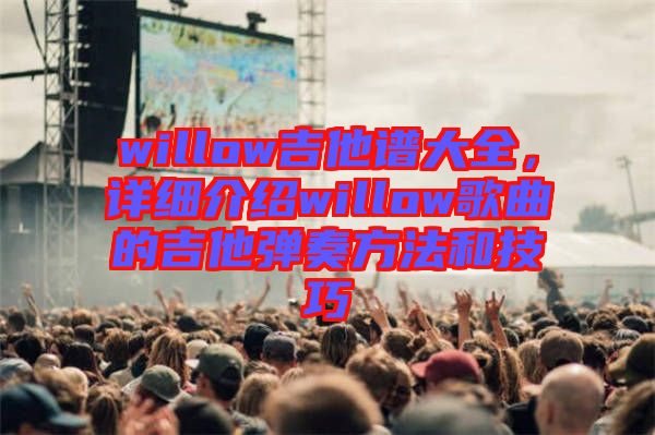 willow吉他譜大全，詳細(xì)介紹willow歌曲的吉他彈奏方法和技巧