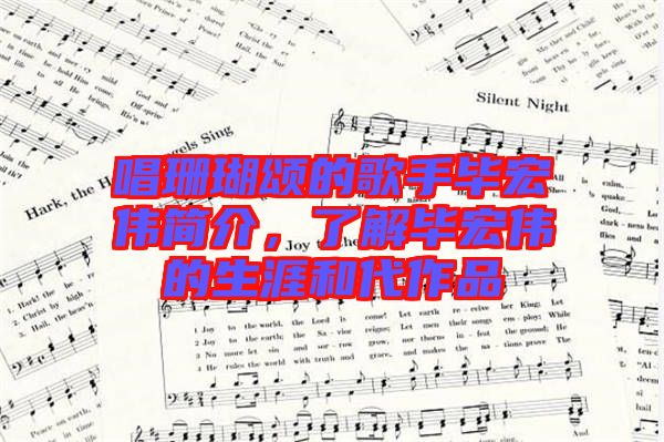 唱珊瑚頌的歌手畢宏偉簡(jiǎn)介，了解畢宏偉的生涯和代作品