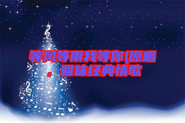 等風(fēng)等雨我等你(原唱，回味經(jīng)典情歌