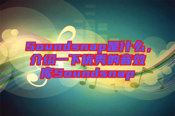 Soundsnap是什么，介紹一下優(yōu)秀的音效庫Soundsnap