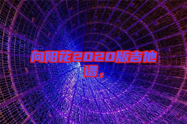 向陽花2020版吉他譜，