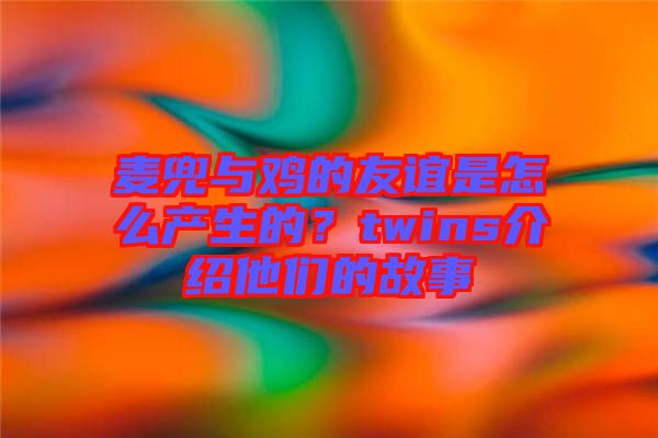 麥兜與雞的友誼是怎么產(chǎn)生的？twins介紹他們的故事