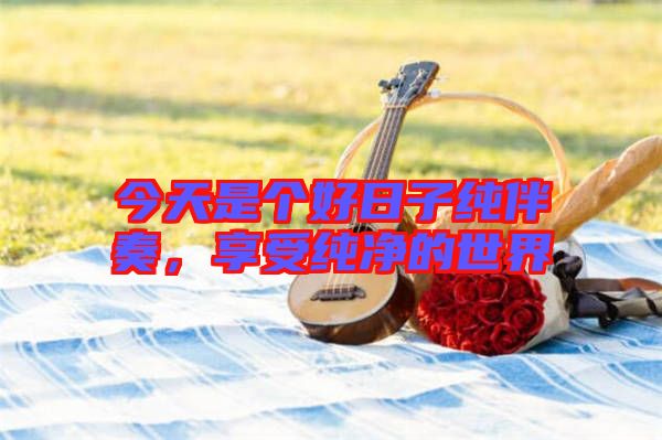 今天是個好日子純伴奏，享受純凈的世界