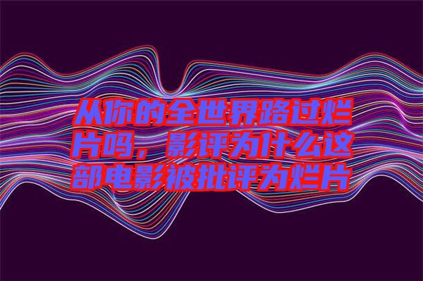 從你的全世界路過(guò)爛片嗎，影評(píng)為什么這部電影被批評(píng)為爛片
