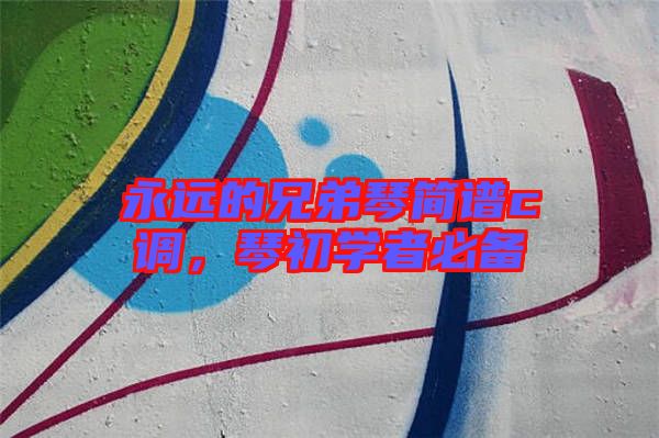 永遠(yuǎn)的兄弟琴簡(jiǎn)譜c調(diào)，琴初學(xué)者必備