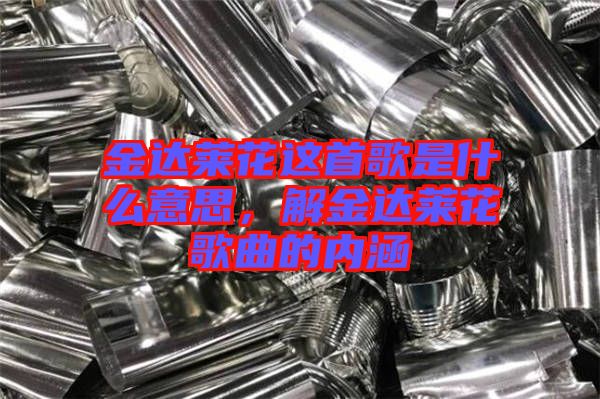 金達(dá)萊花這首歌是什么意思，解金達(dá)萊花歌曲的內(nèi)涵