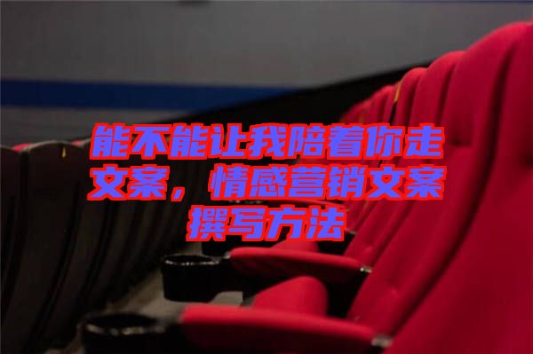能不能讓我陪著你走文案，情感營(yíng)銷文案撰寫方法