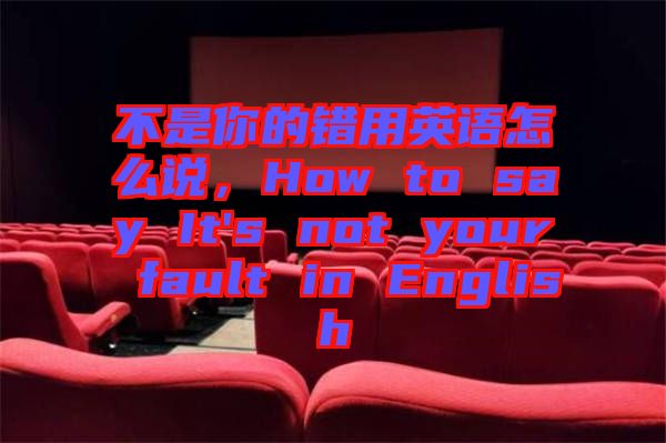 不是你的錯(cuò)用英語(yǔ)怎么說(shuō)，How to say It's not your fault in English
