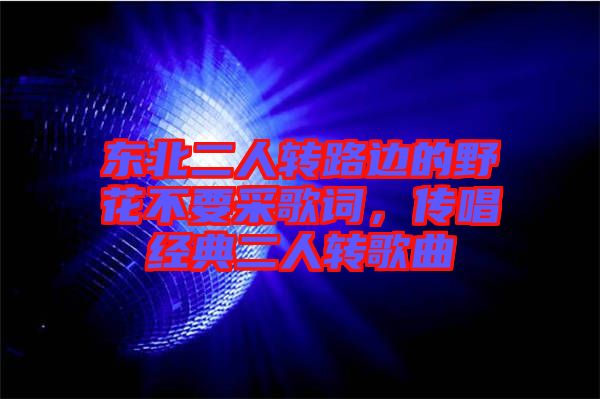 東北二人轉(zhuǎn)路邊的野花不要采歌詞，傳唱經(jīng)典二人轉(zhuǎn)歌曲