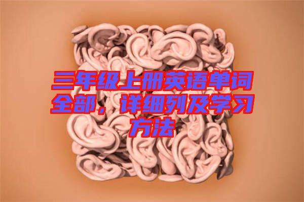 三年級(jí)上冊(cè)英語單詞全部，詳細(xì)列及學(xué)習(xí)方法