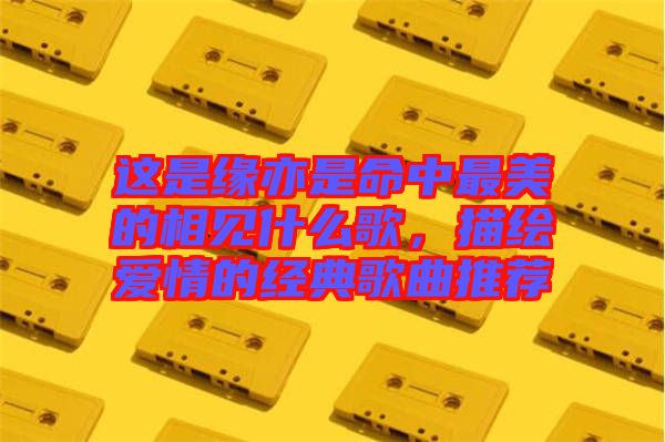 這是緣亦是命中最美的相見什么歌，描繪愛情的經典歌曲推薦