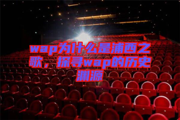 wap為什么是浦西之歌，探尋wap的歷史淵源