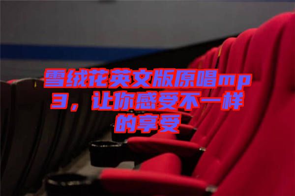 雪絨花英文版原唱mp3，讓你感受不一樣的享受