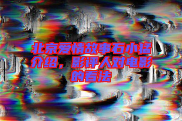 北京愛情故事石小猛介紹，影評(píng)人對(duì)電影的看法