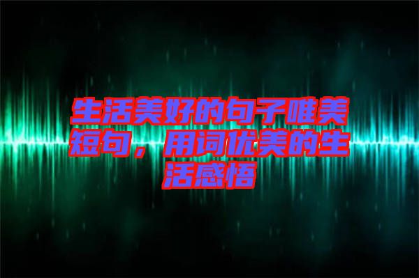 生活美好的句子唯美短句，用詞優(yōu)美的生活感悟