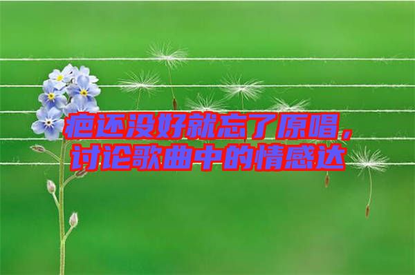 疤還沒好就忘了原唱，討論歌曲中的情感達(dá)