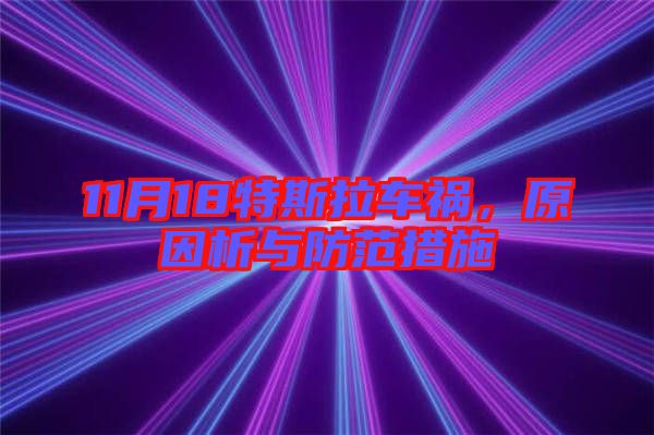 11月18特斯拉車禍，原因析與防范措施