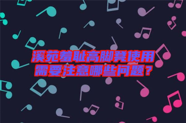 溪苑羞恥高腳凳使用需要注意哪些問題？