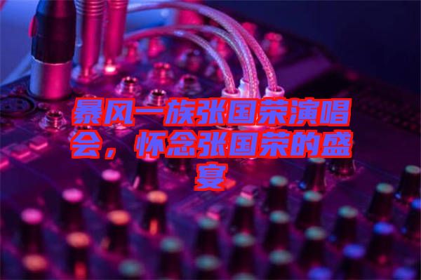 暴風(fēng)一族張國(guó)榮演唱會(huì)，懷念張國(guó)榮的盛宴