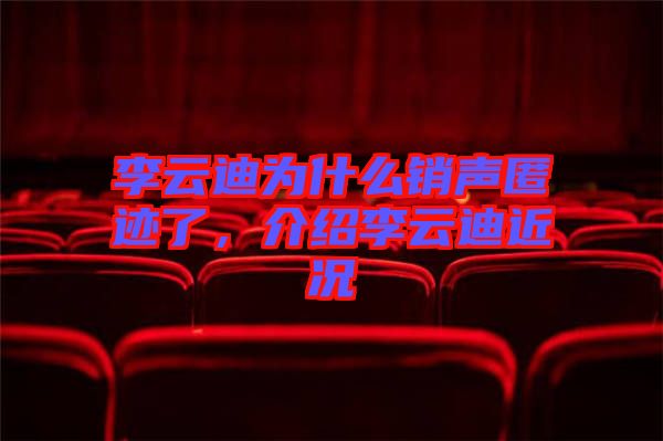 李云迪為什么銷聲匿跡了，介紹李云迪近況